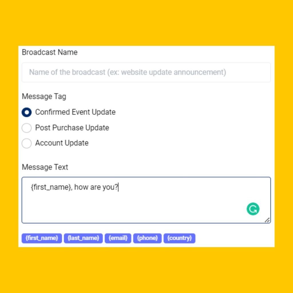 personalized broadcast